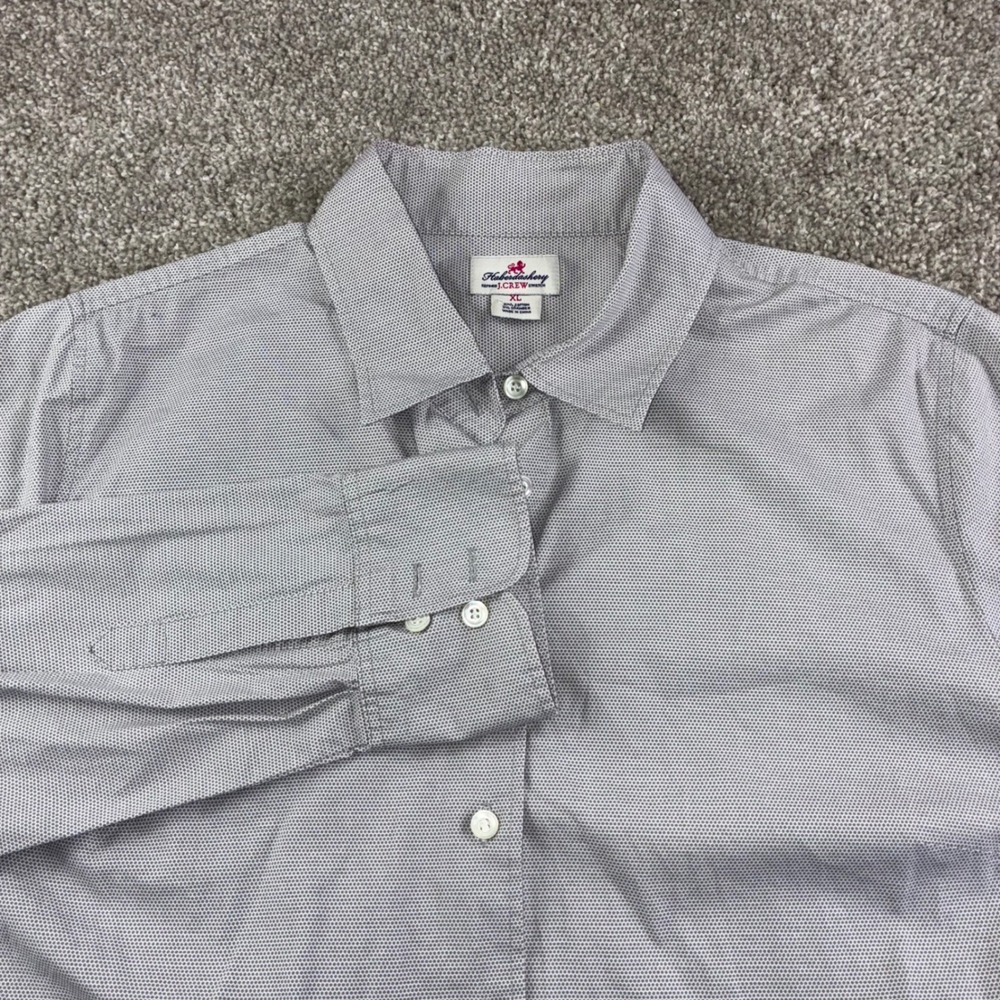Haberdashery J Crew Shirt XL Menswear Style Patterned Button Down Stretch Casual